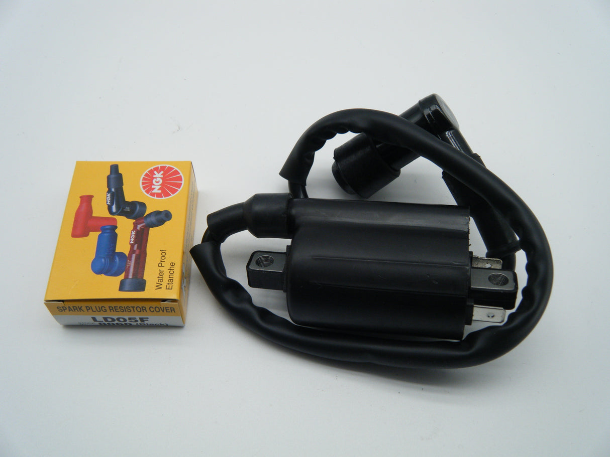 Coils - early, 88-03 new, pair. With HT Leads and new NGK Plug caps. Replaces 38040091A