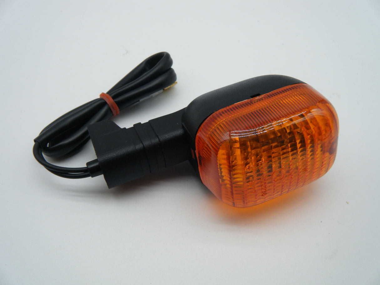 Ducati Indicator front right/rear left side. Square. Replaces 53040031A.