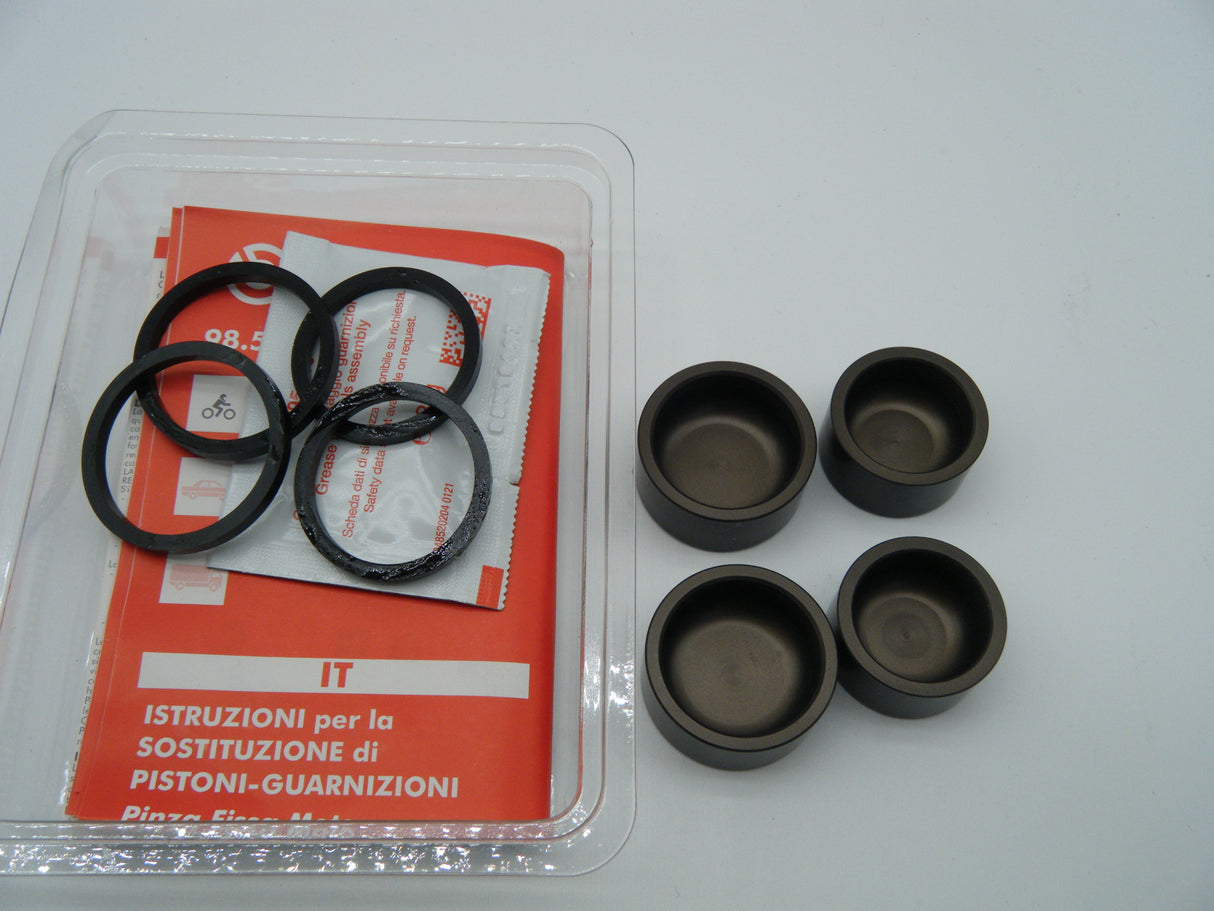 Brembo Caliper P30-34 Overhaul Kits. Pistons and fluid seals