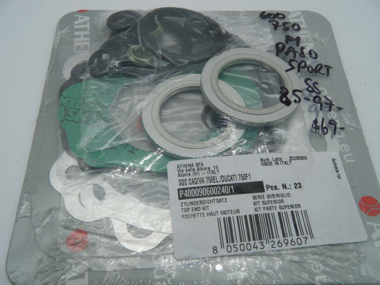 Gasket set 600-750, F1. Paso, Sport. SS top gasket set. 85-97