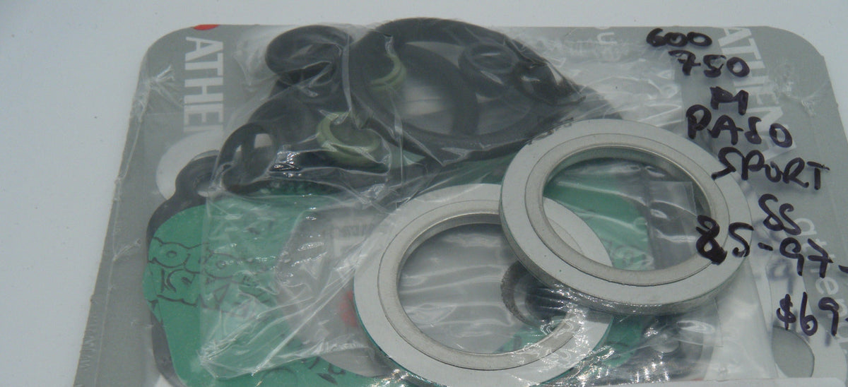 Gasket set 600-750, F1. Paso, Sport. SS top gasket set. 85-97.
