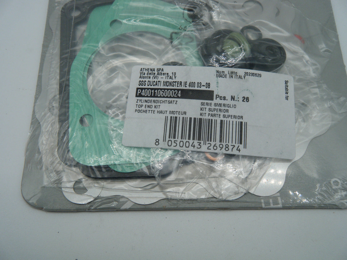 Top end Gasket set 400-800 Monsters, Sport 800, SS 800, 2002-2008