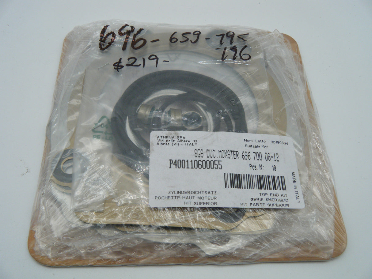 Gasket set - Top end for the 696, 659, 795, 796. Replaces 79120461A