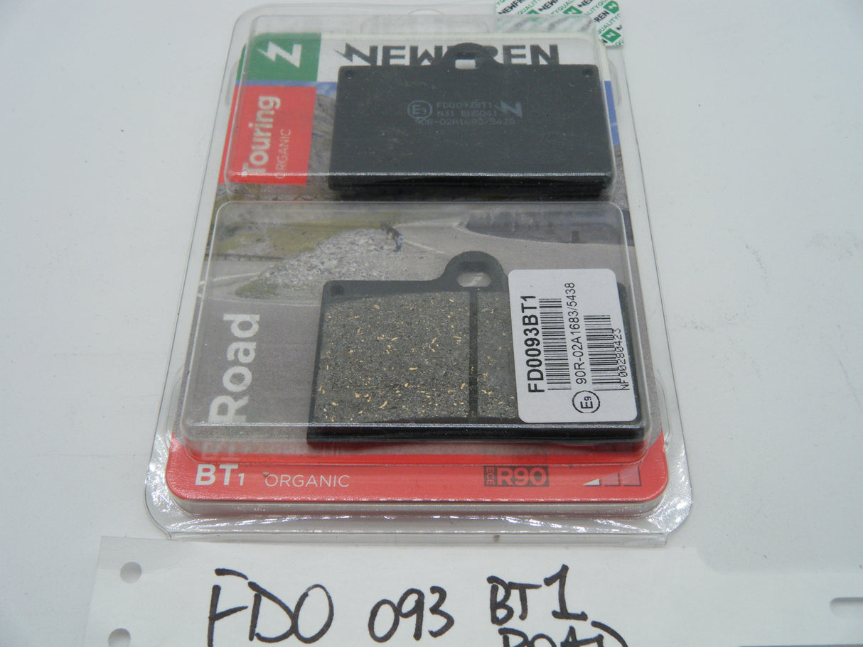 Newfren FD 093 BT1 Road brake pads. Single pin.