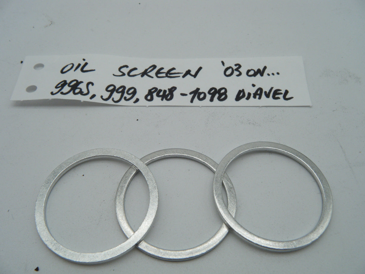 Oil Screen Crush Washers. Fits 2001 onwards. Replaces 85250051A