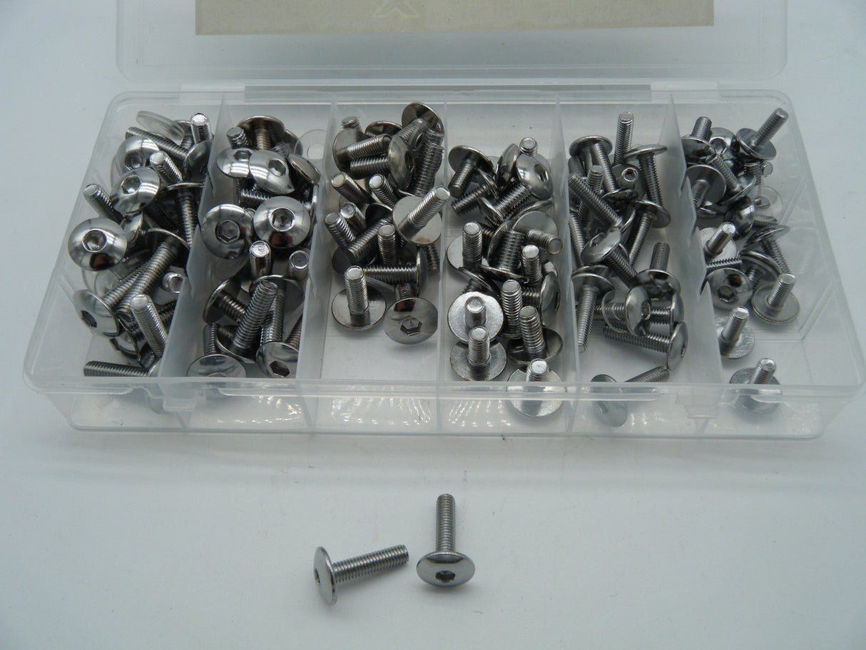 Fairing Screws, Fairing Bolt kit 160 pieces.