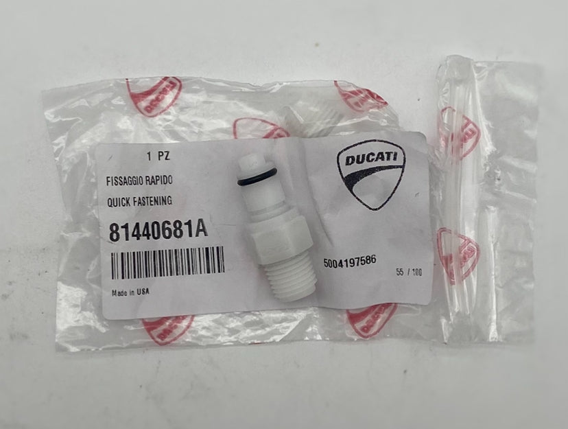 Quick release fuel fitting 955, 959, V2 Panigale 1199, 1299. replaces 81440681A