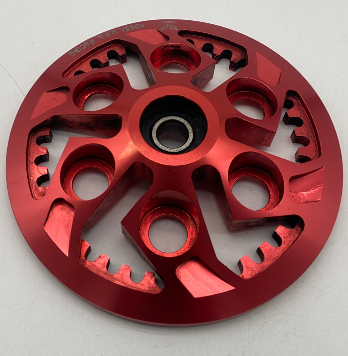 Clutch pressure plate. Anodised. posh. used