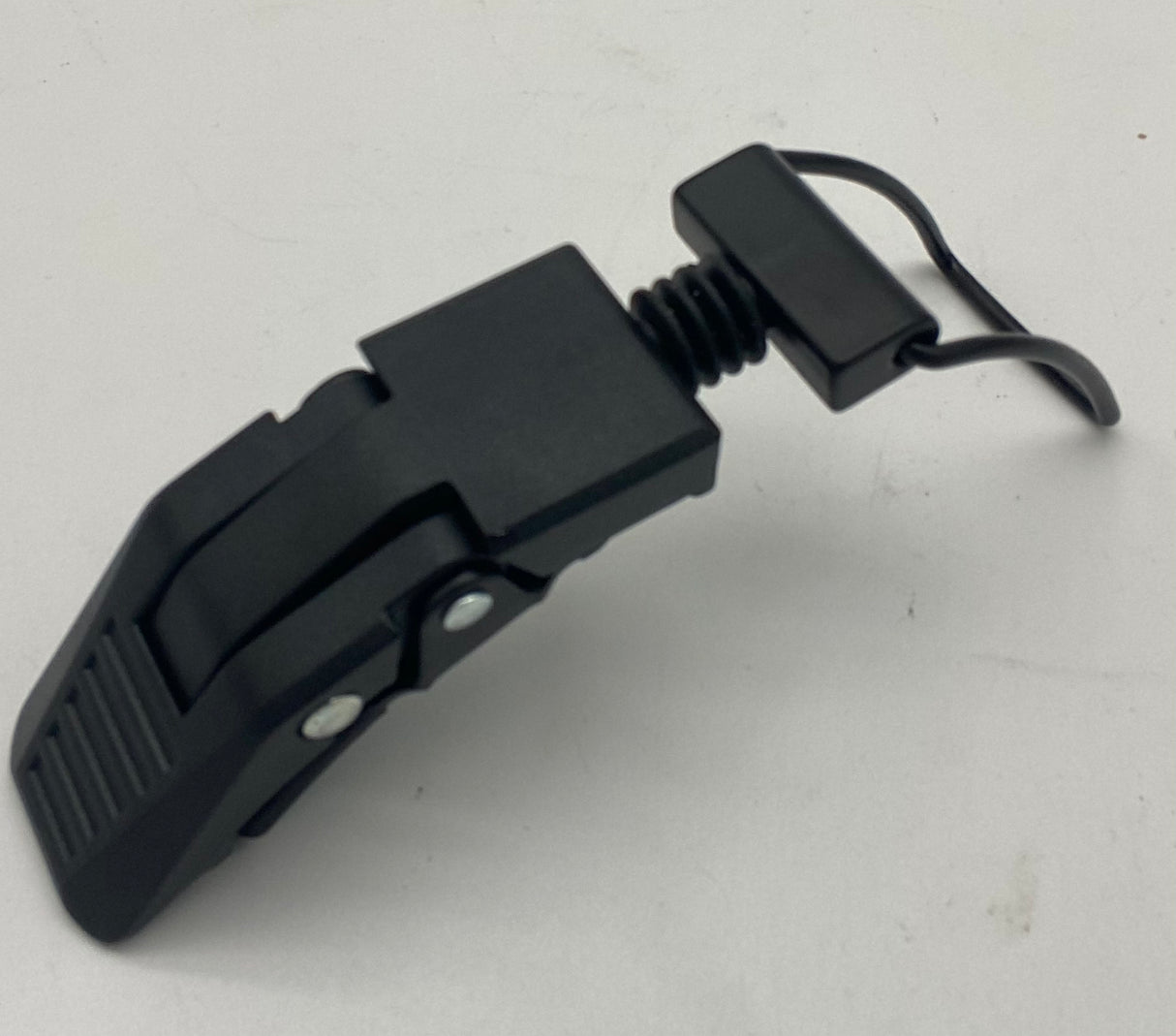 Tank Catch, latch, hook, pre 2000. Black.