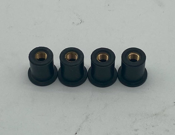 M6 rubber fairing grommets. M6 6mm Fairing rubbers. M6 grommet. 6mm wellnut