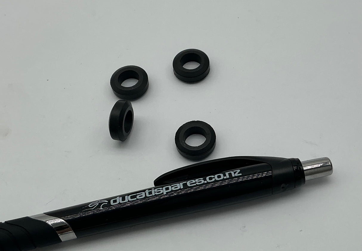 Alternator cover rubber gland for stator and pick up wiring. Rubber donut.