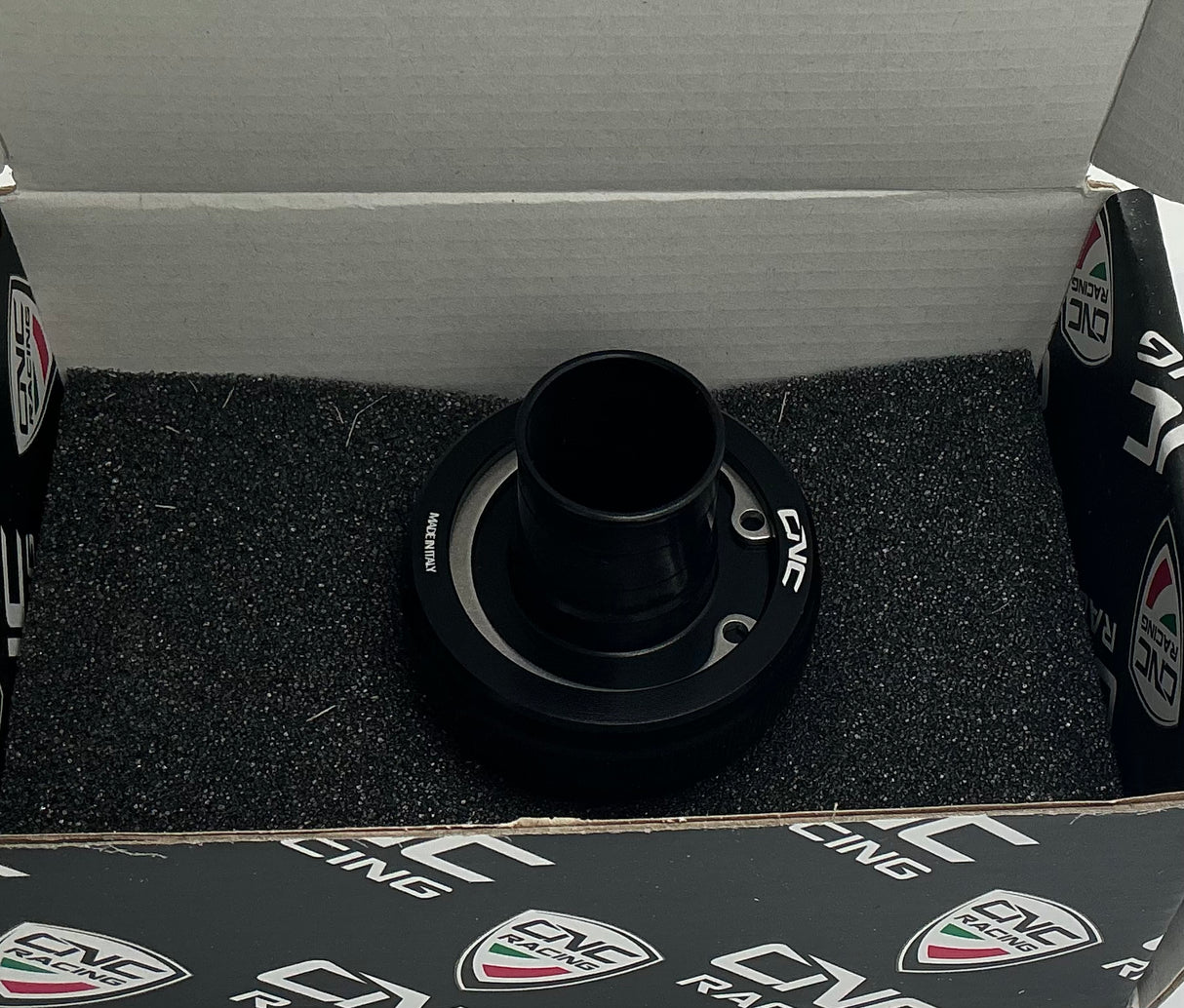 Crank Case Breather - Black - Race. CNC.