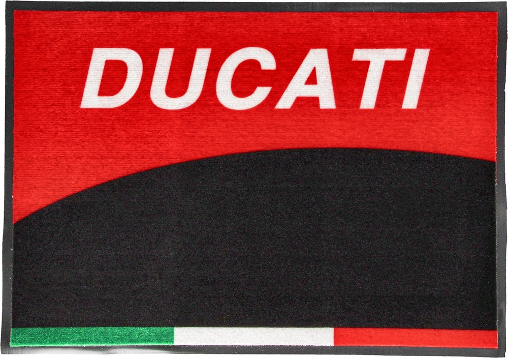 Ducati Doormat. Or work bench mat. Bar mat or shower mat for those flying solo.