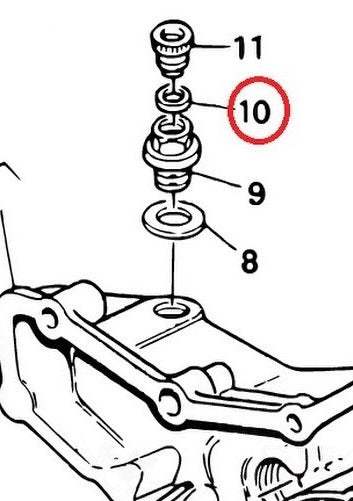 Alternator cover rubber gland for stator and pick up wiring. Rubber donut.