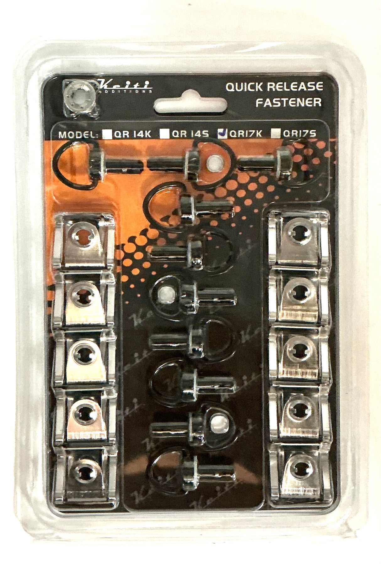 DZUS 17mm kit x 10. Black