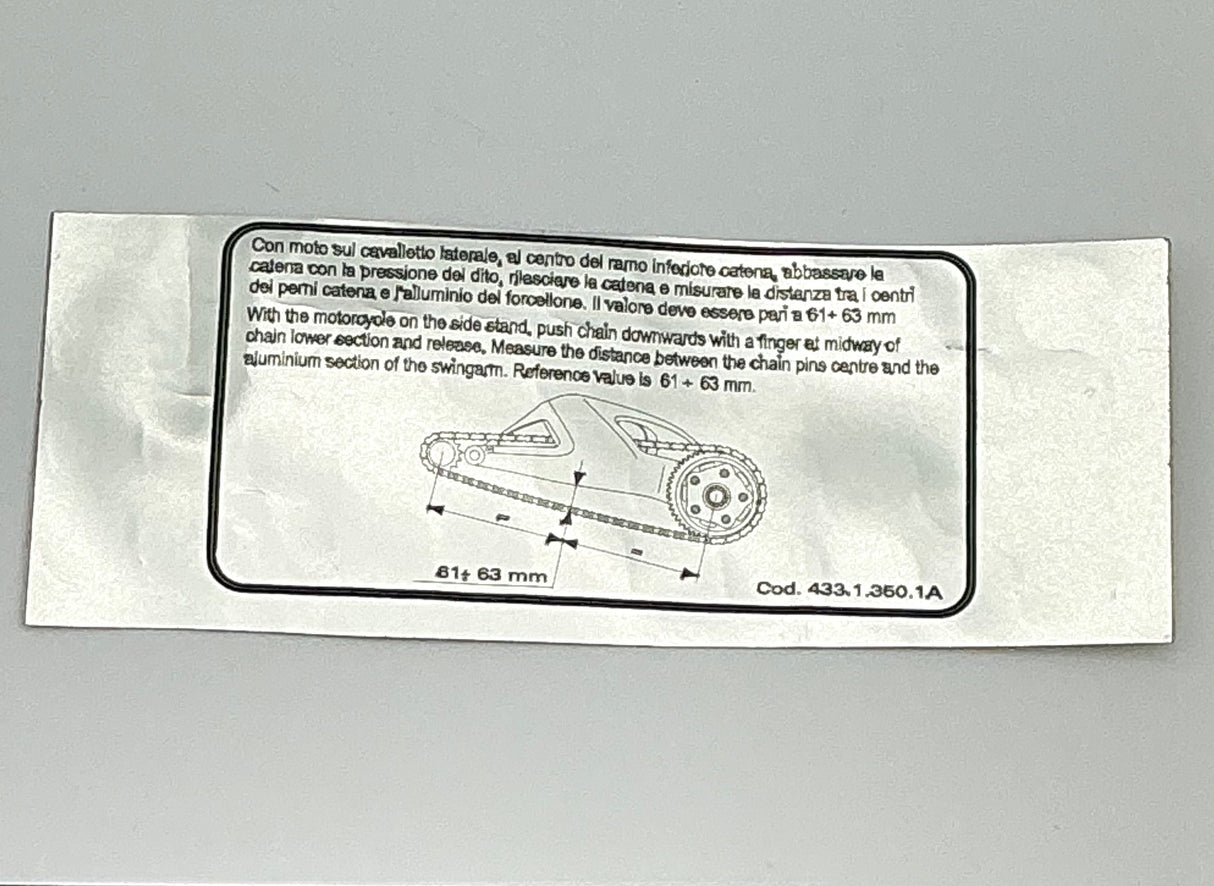 Swingarm Transfer / Sticker - 851 888 ST MONSTER 400 600 900, 400SS-900SS