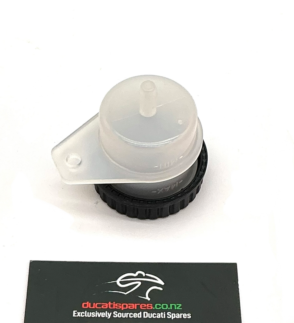 Brembo Reservoir Large Round Tank - BR S10444640 - Straight with horizontal bracket