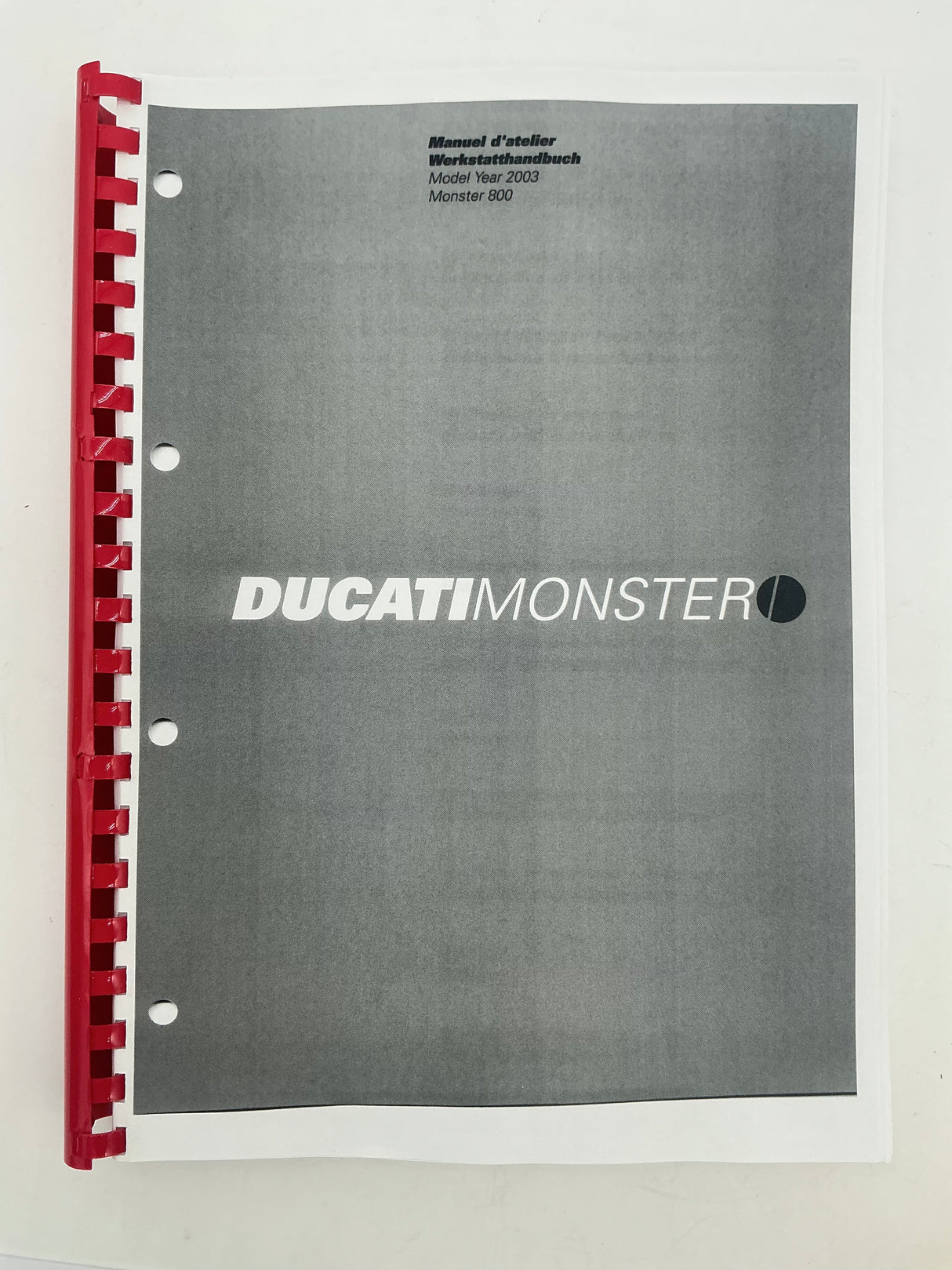 Ducati Monster 800 Workshop Manual . New.
