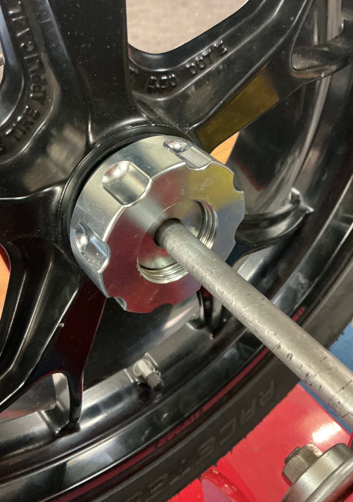 Wheel balancing kit. BALANCING CONE SINGLE SIDED SWING ARM - ALL DUCATI / KTM / TRIUMPH