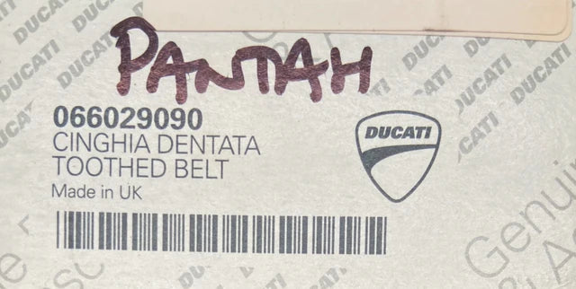 Cam belts, Timing belts Ducati F1, F3, Pantah, Paso 750, Monster 400, 600,750 to 1997. Square.