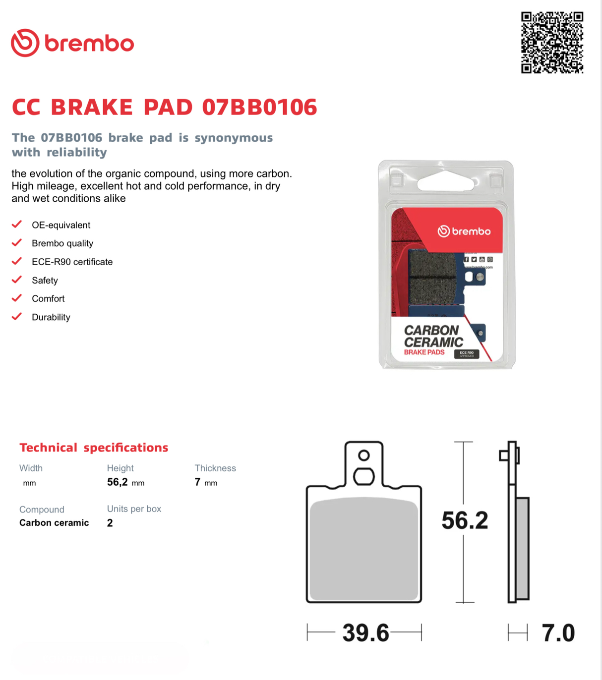 Brembo F05 brake pads. Suit Guzzi, Cagiva, KTM, Ducati, Moto Morini. Pantah 500, F 05 pad, BR P07BB0106