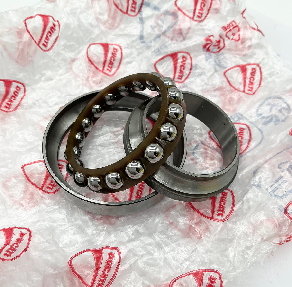 Steering head bearings large OEM replaces 70241232A. fits 748-Panigale +748-1198, Panigale, Multistrada, Hypermotard, Diavel, later Monsters, S4, Scrambler.
