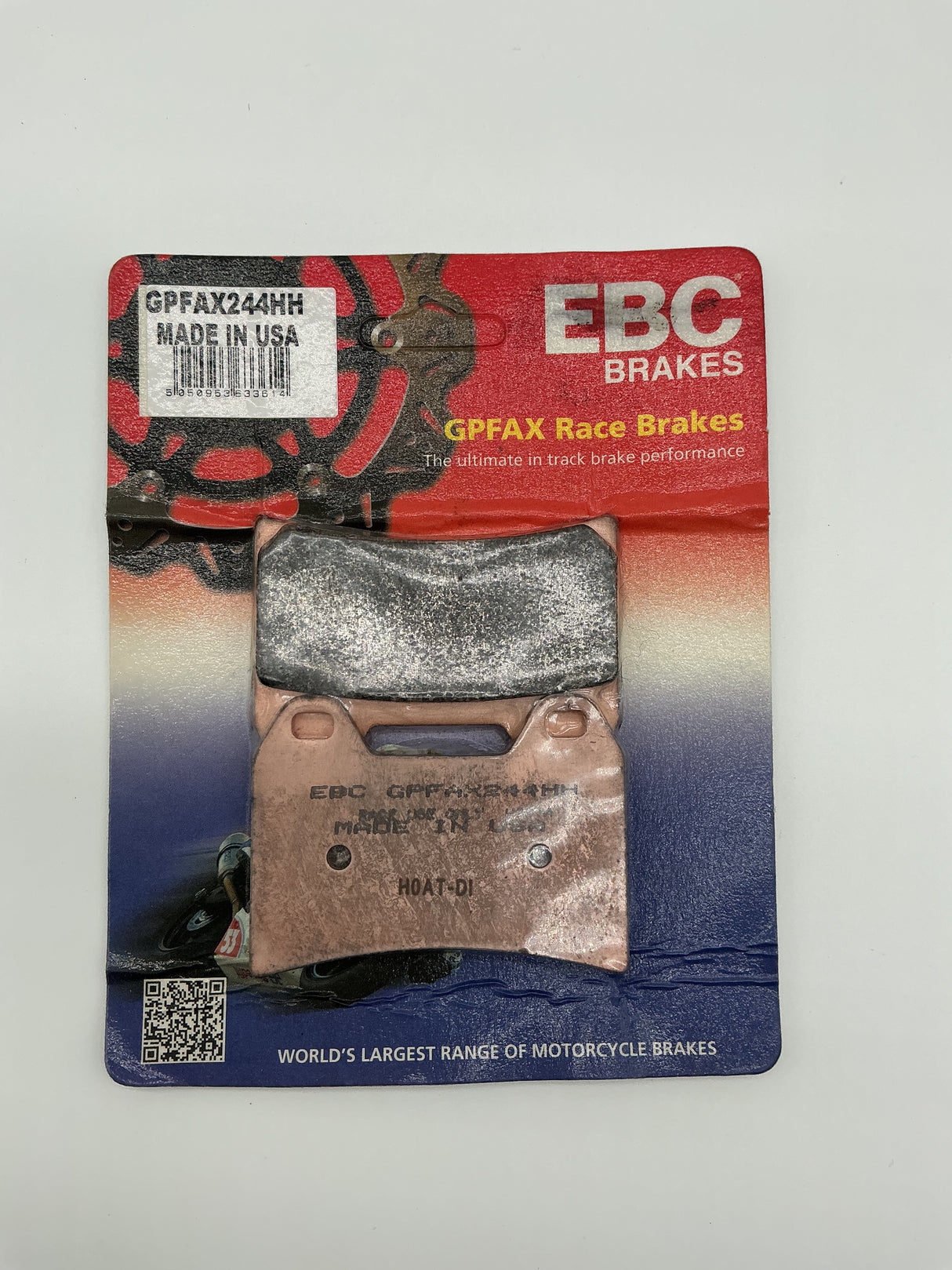 EBC RACE ONLY pads. GPFAX244HH SINTERED ROAD RACE  BRAKE PADS. 244