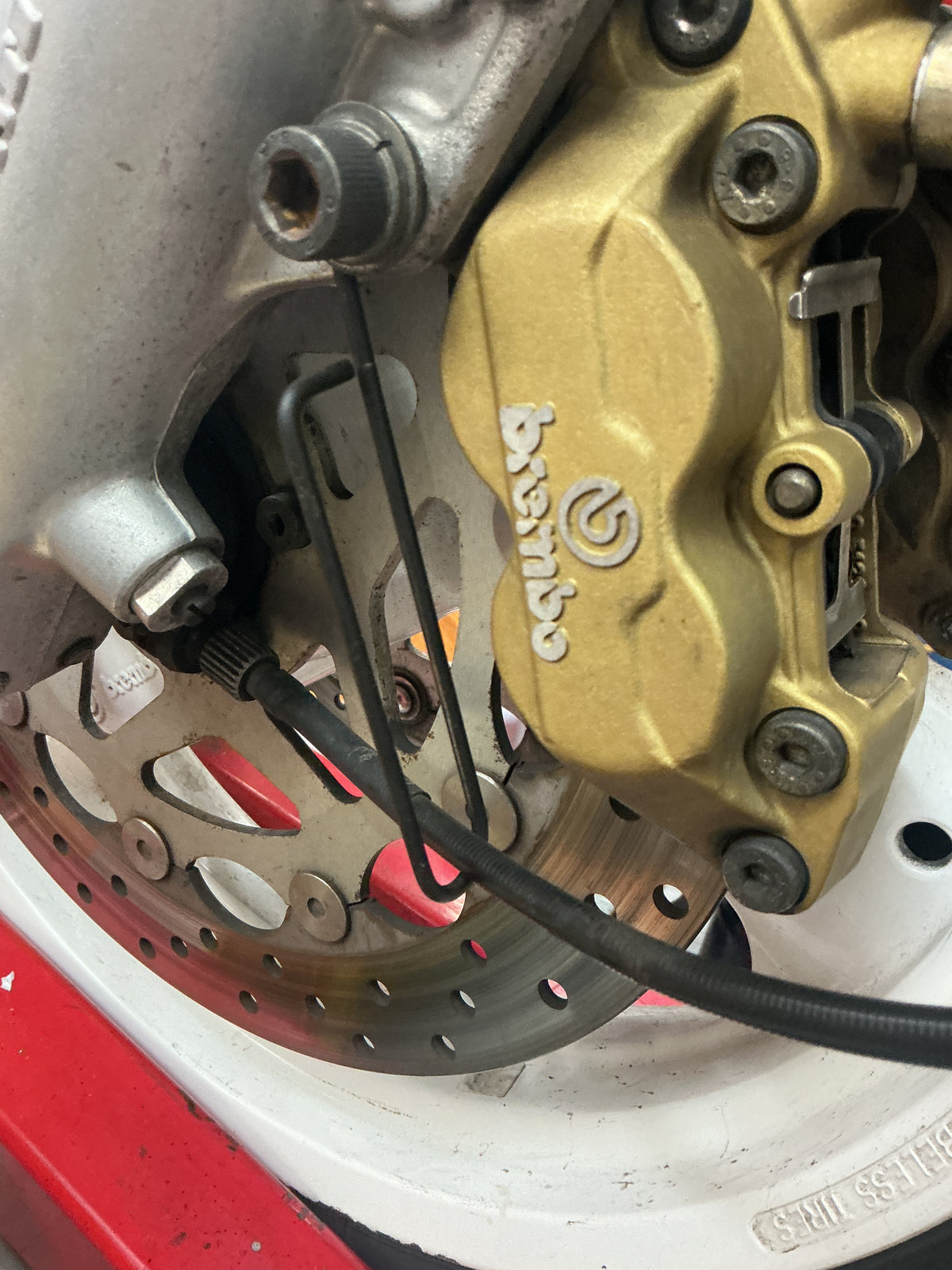 speedometer cable - Monster, SS, Pantah, 851, 888 etc. Speedo cable bracket
