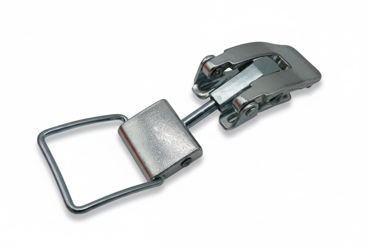 Fuel tank catch hook clip latch. Silver 76040062B – Ducatispares.co.nz