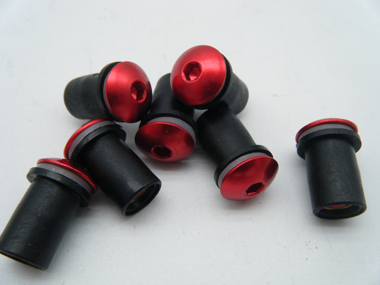 Screen Screws Pack of 8 . Red