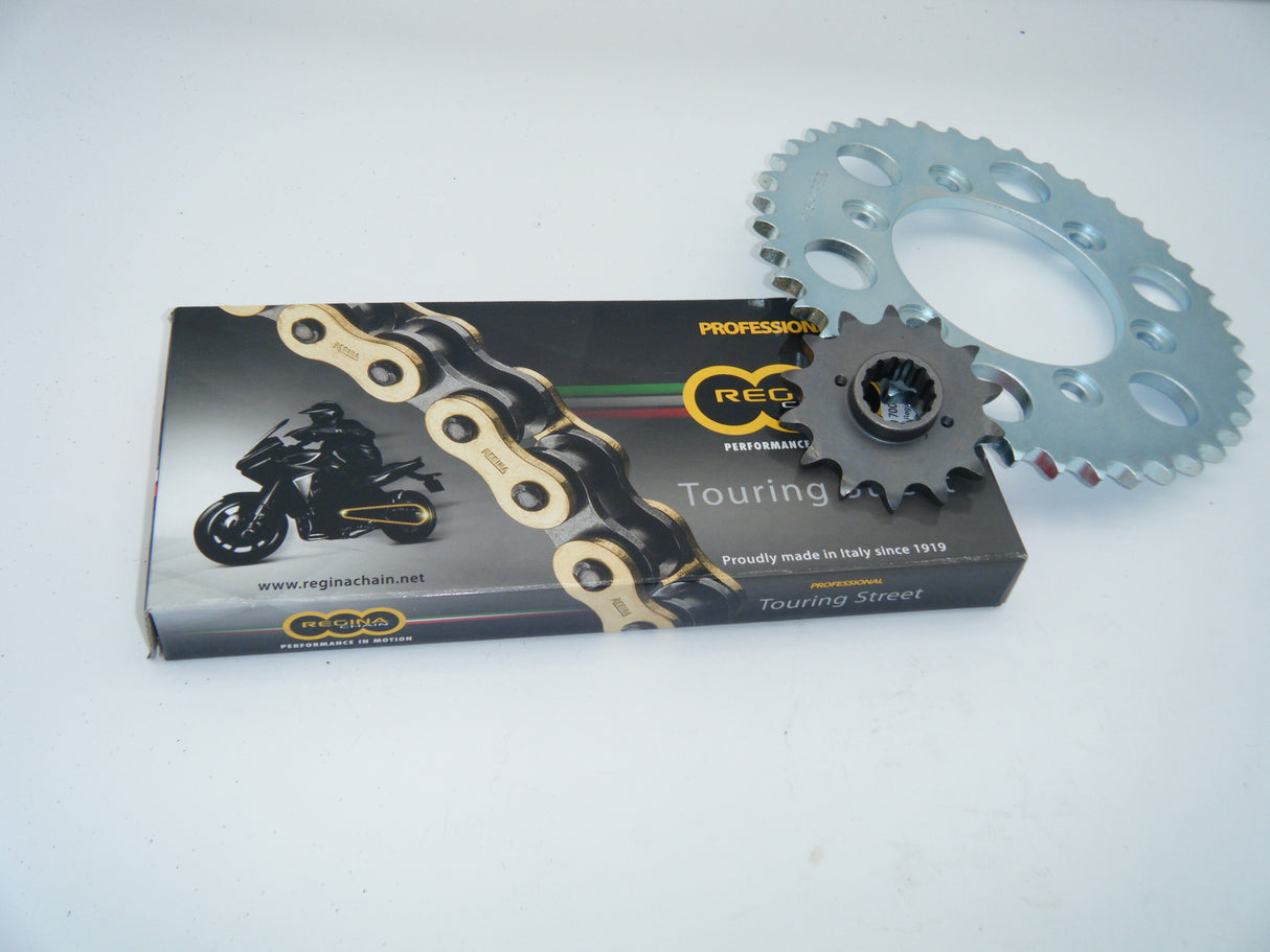 ST chain and sprocket kit. Fits ST2, ST3, ST4, ST4s.