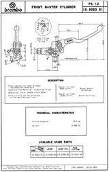 Brembo RCS 16 x 18mm Radial brake master cylinder. RCS16
