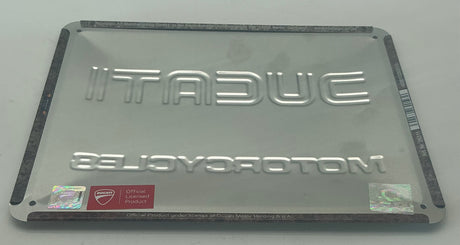 Garage Art.  Rustic Ducati steel sign