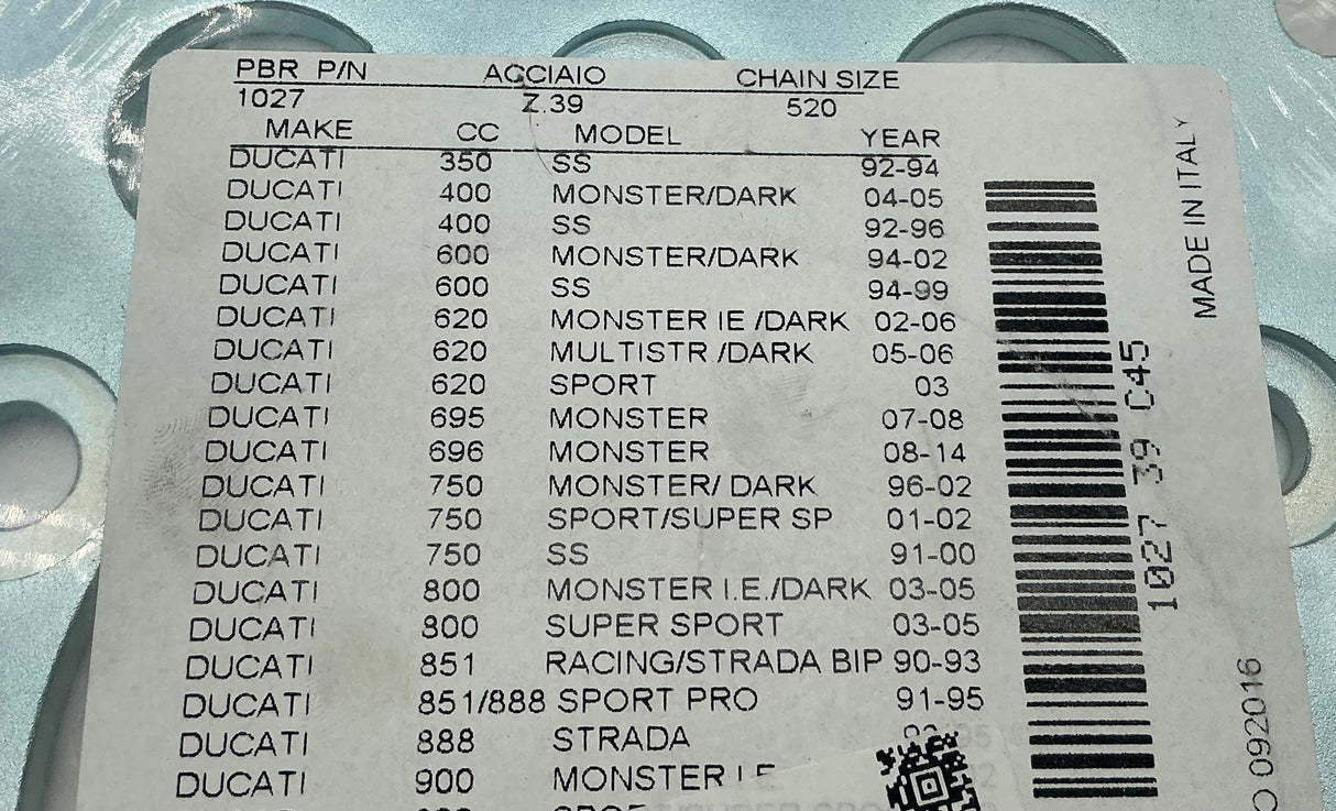 400 600 750, 800 900SS, + 900ss ie  Chain and Sprocket kit. Kit #7