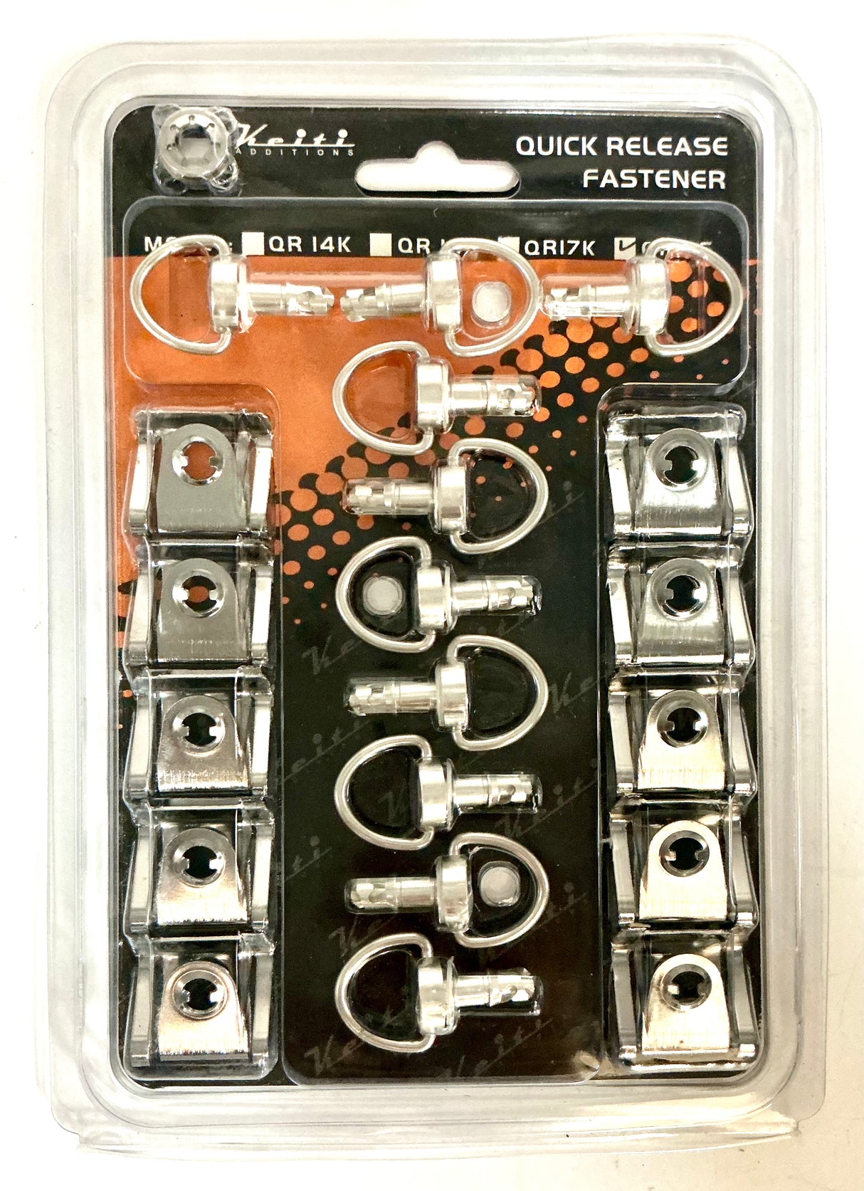 DZUS 17mm kit x 10. Silver