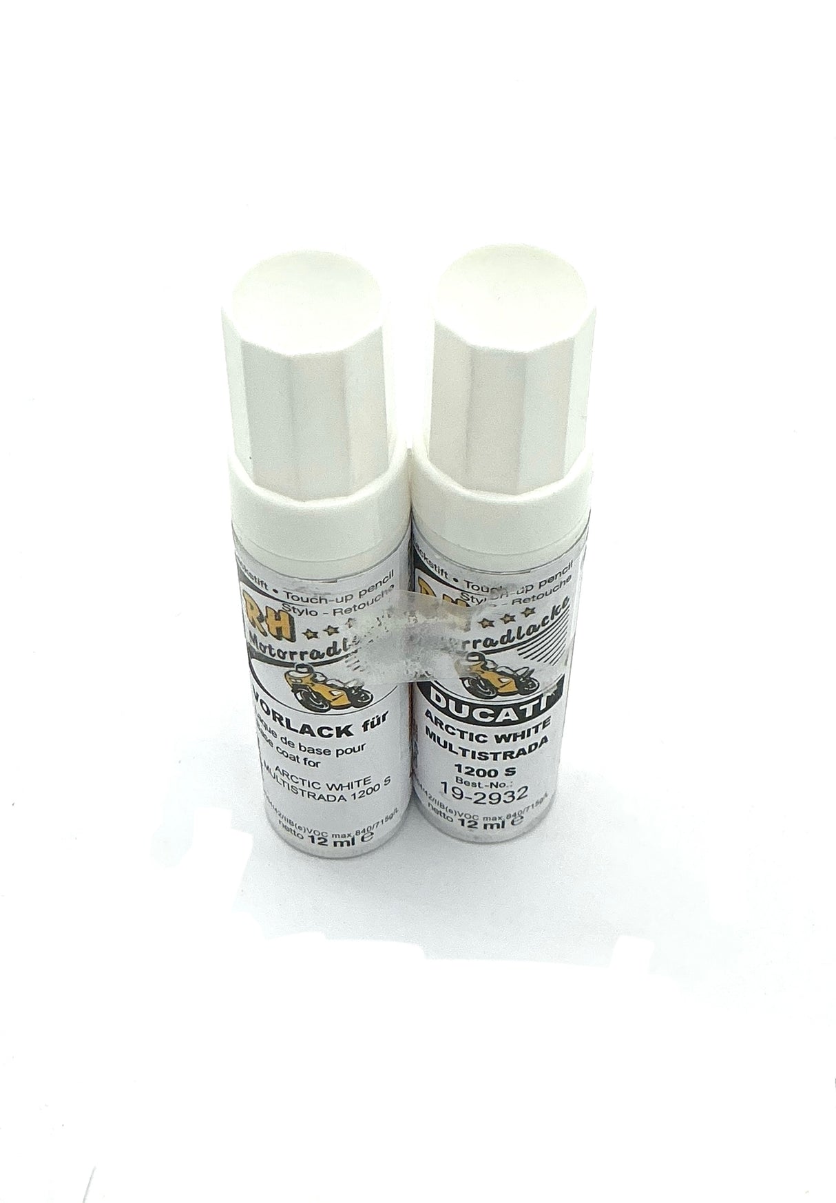 Ducati touch-up pen set - Arctic White - Multistrada 1200S 2010/2011.