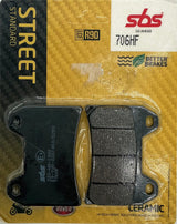 SBS 706HF Dual Ceramic Street pads. 2 pin caliper Aprilia Guzzi Husqvarna, MV, BMW + SBS706HF