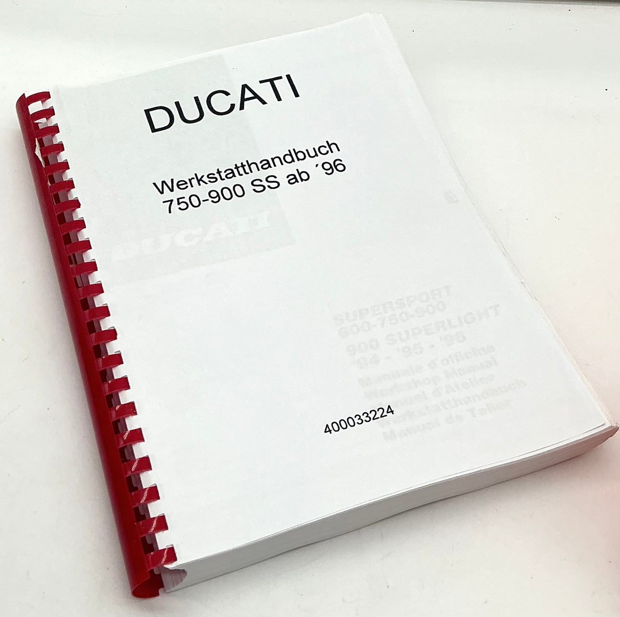 Ducati 600 750-900 SS Manual