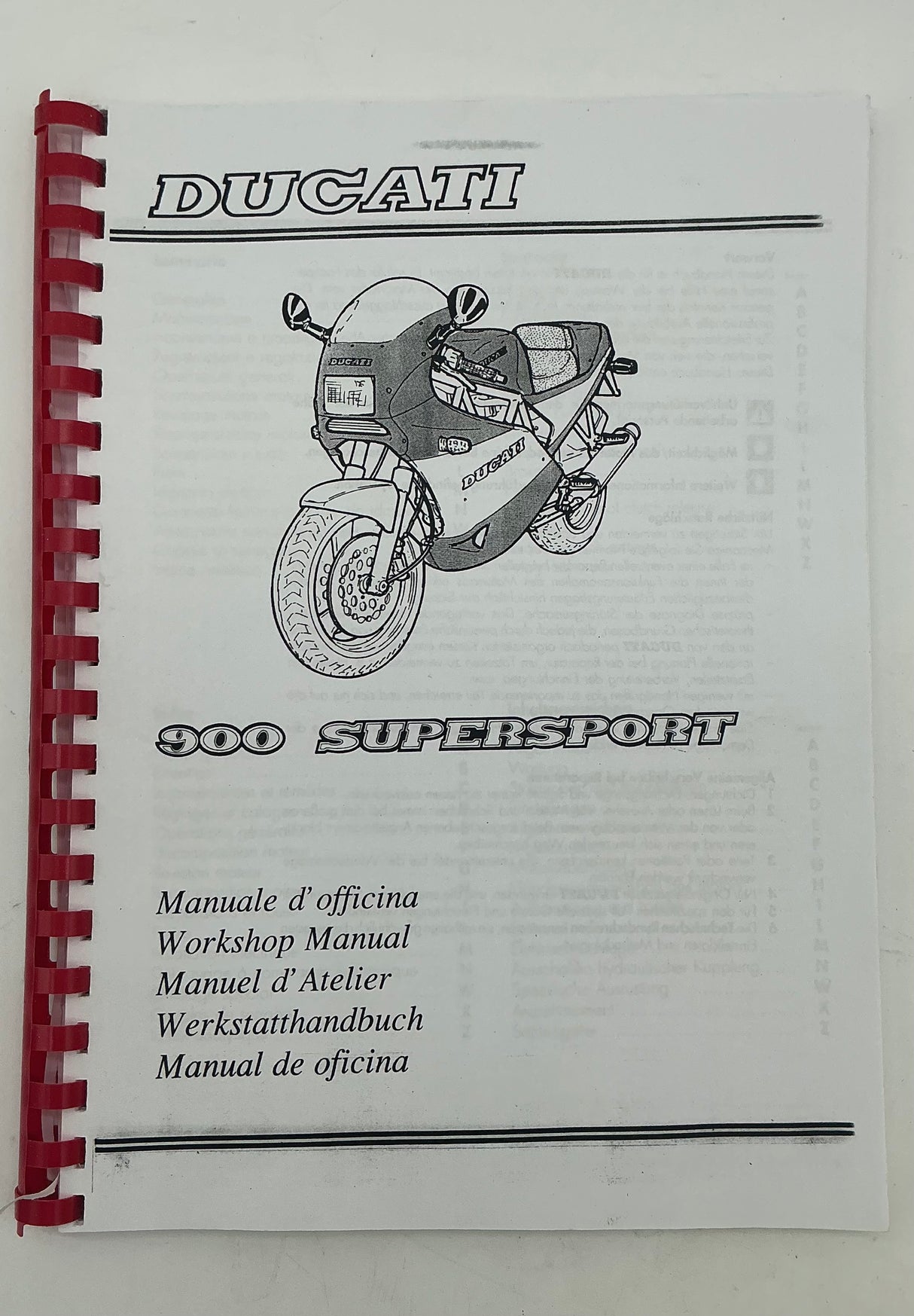 Ducati 900 SS 1989  1990  Workshop Manual