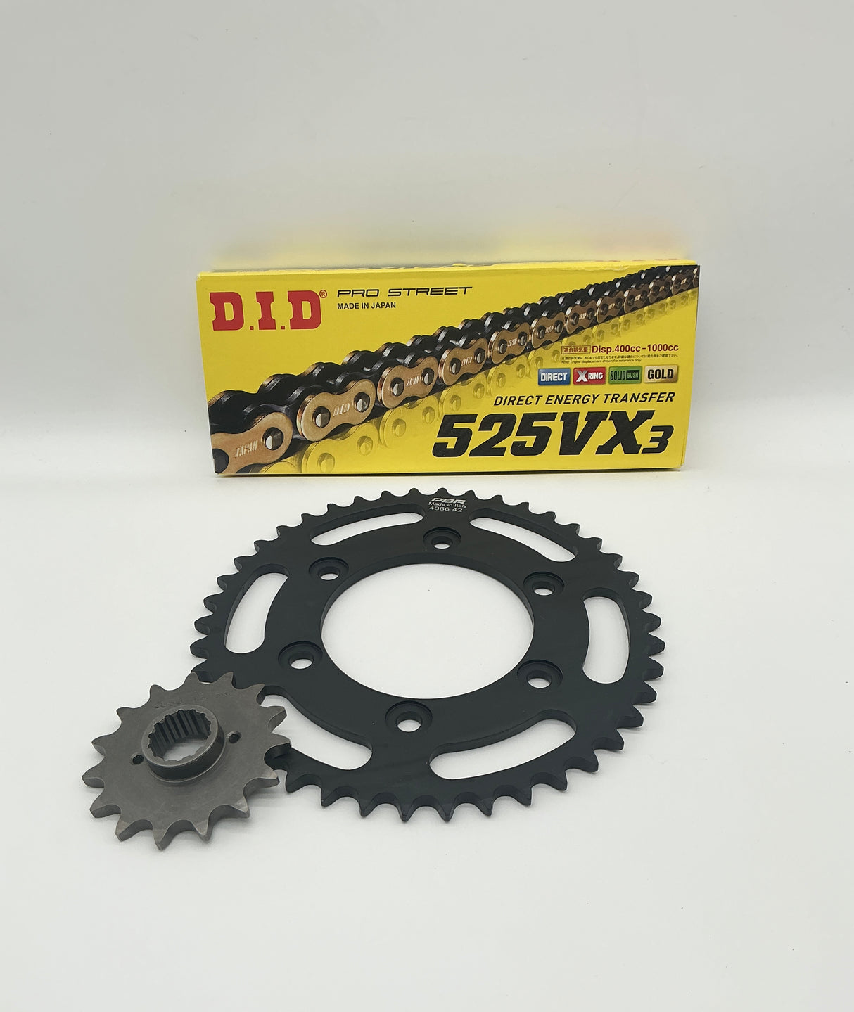 ST chain and sprocket kit. Fits ST2, ST3, ST4, ST4s. M1000 GT, S4 Kit #8 15/42