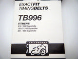 ExactFit timing belts  TB 996. suit 851, 888, 916, 996, early 748s.