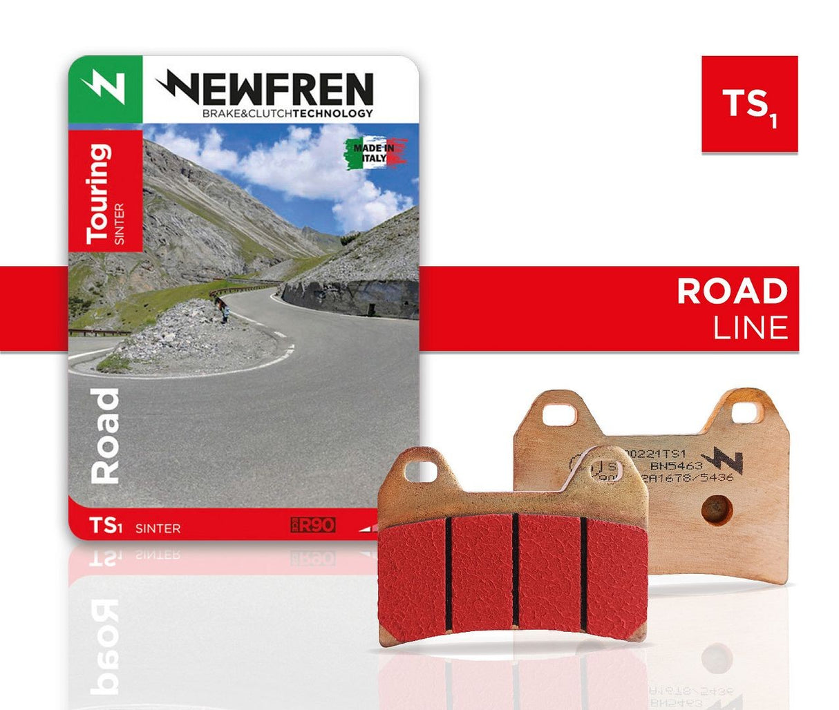 Newfren FD0186TS1 Sintered rear pads . KTM +MTS, Desert X, + more.